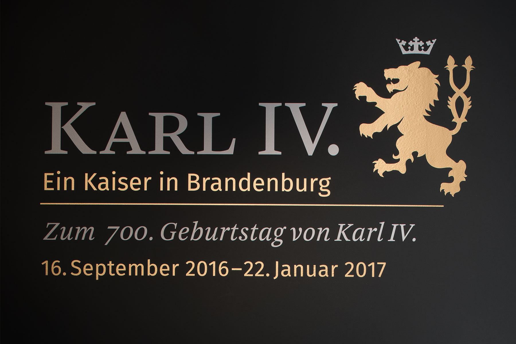 Ausstellung Karl IV Szenographie
